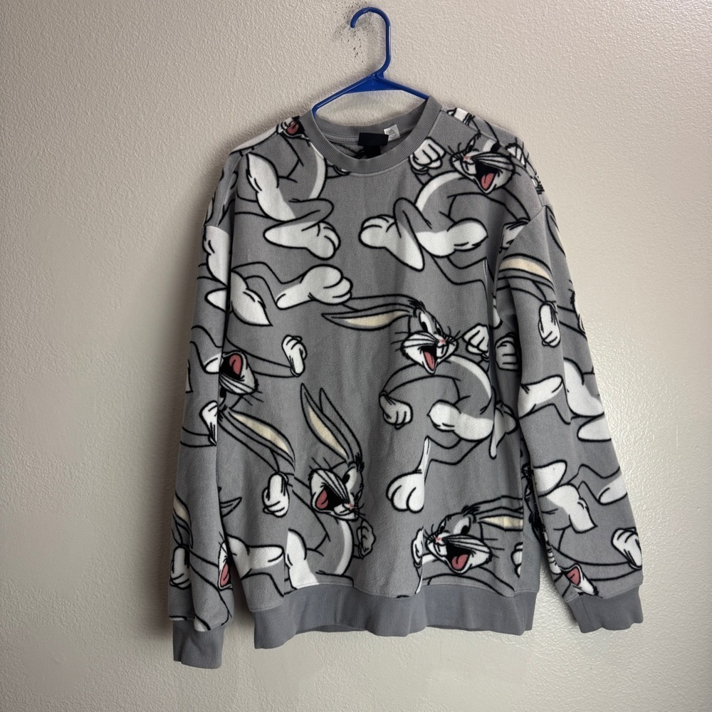 Hm Bugs Bunny Fleece Sweatshirt Size Medium